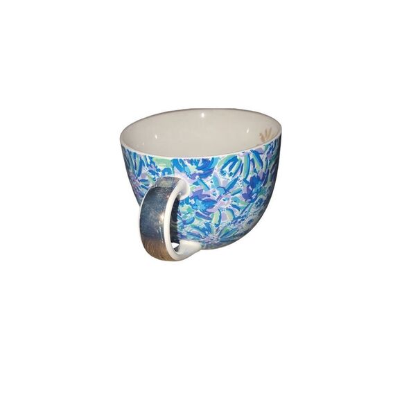Lilly Pulitzer Blue Pattern Coffee Cup - Picture 2 of 4